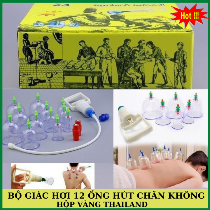 Bộ giác hơi 12 món không dùng lửa.