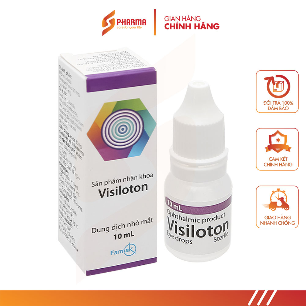 Dung dịch nhỏ mắt visiloton - farmak - chính hãng
