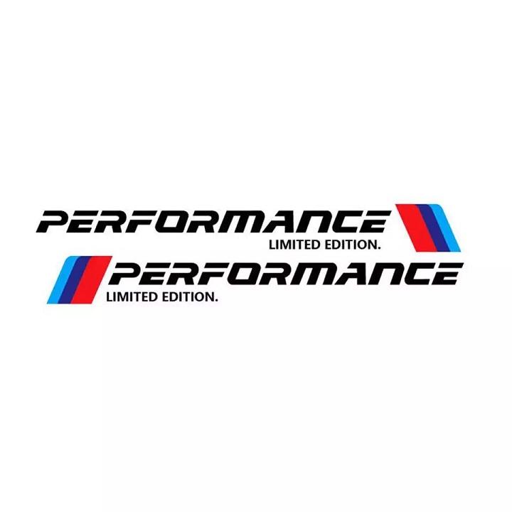 [HCM]Bộ 2 tem dán cửa xe ô tô Performance
