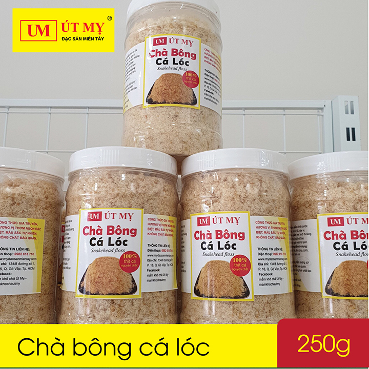 [GIẢM 30%] Chà bông cá lóc Út Mỵ 250gr