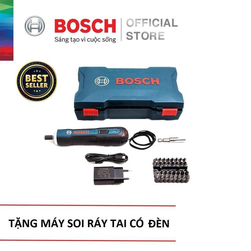 Máy vặn vít dùng pin Bosch Go KIT 33 chi tiết + Quà tặng thiết bị lấy dáy tai có đèn