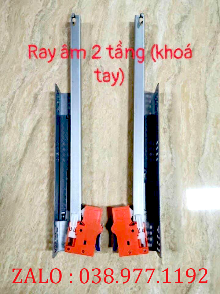 Ray âm giảm chấn mở 3/4 kích thước 30cm,35cm,40cm,45cm,50cm
