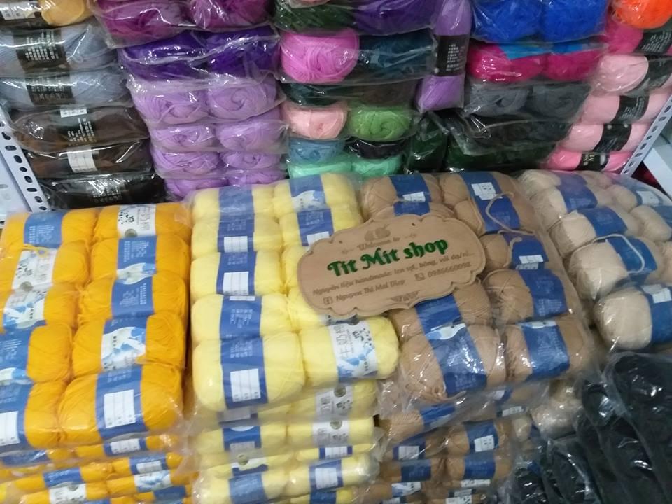 Combo 10 cuộn len milk cotton 50g/ cuộn