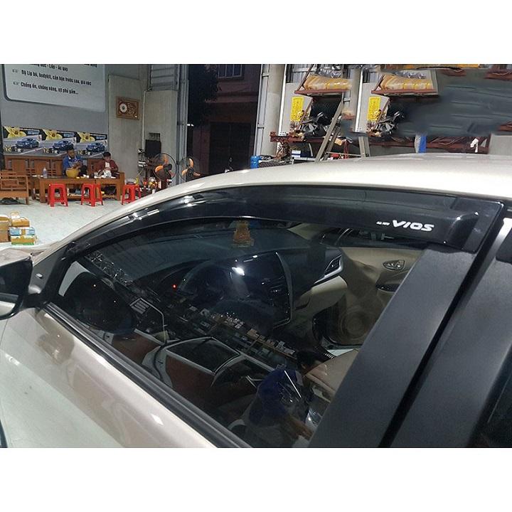 Vè che mưa VIOS 2019 2020 2021 2022 2023 2024.nhựa đen cao cấp, bộ 4 cái