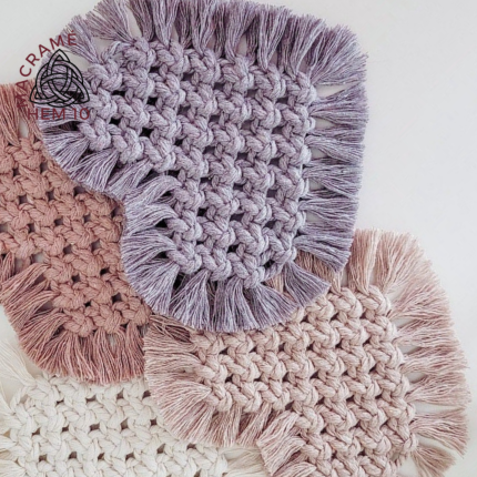 Macrame Heart Coaster, A Good Product To Keep Your Table Dry