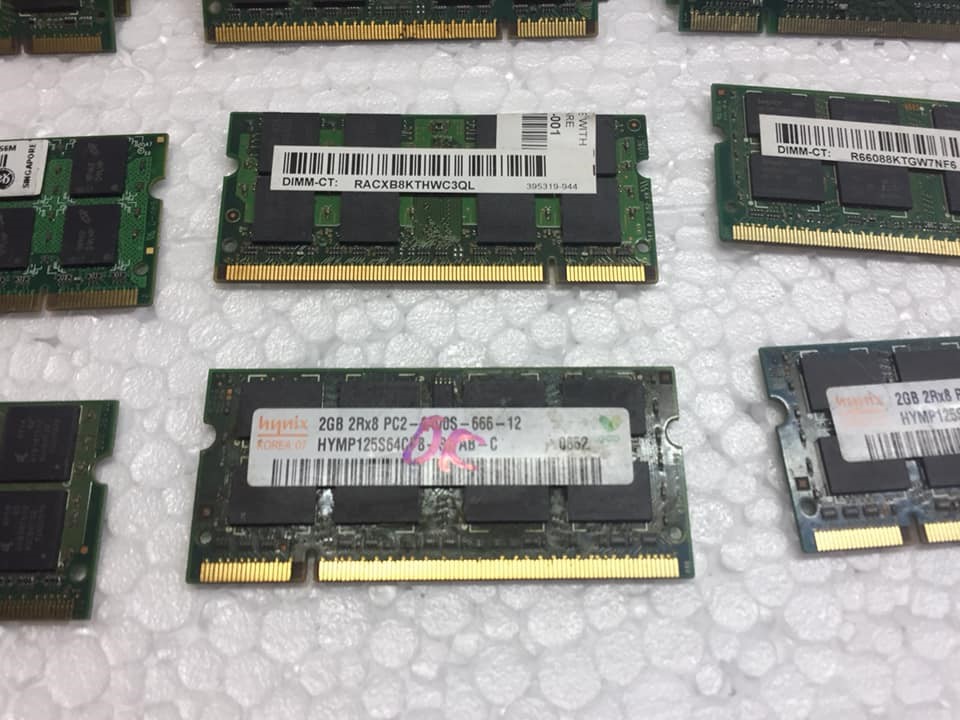 Ram 2 dùng cho Laptop DDR2 2G PC 667/800