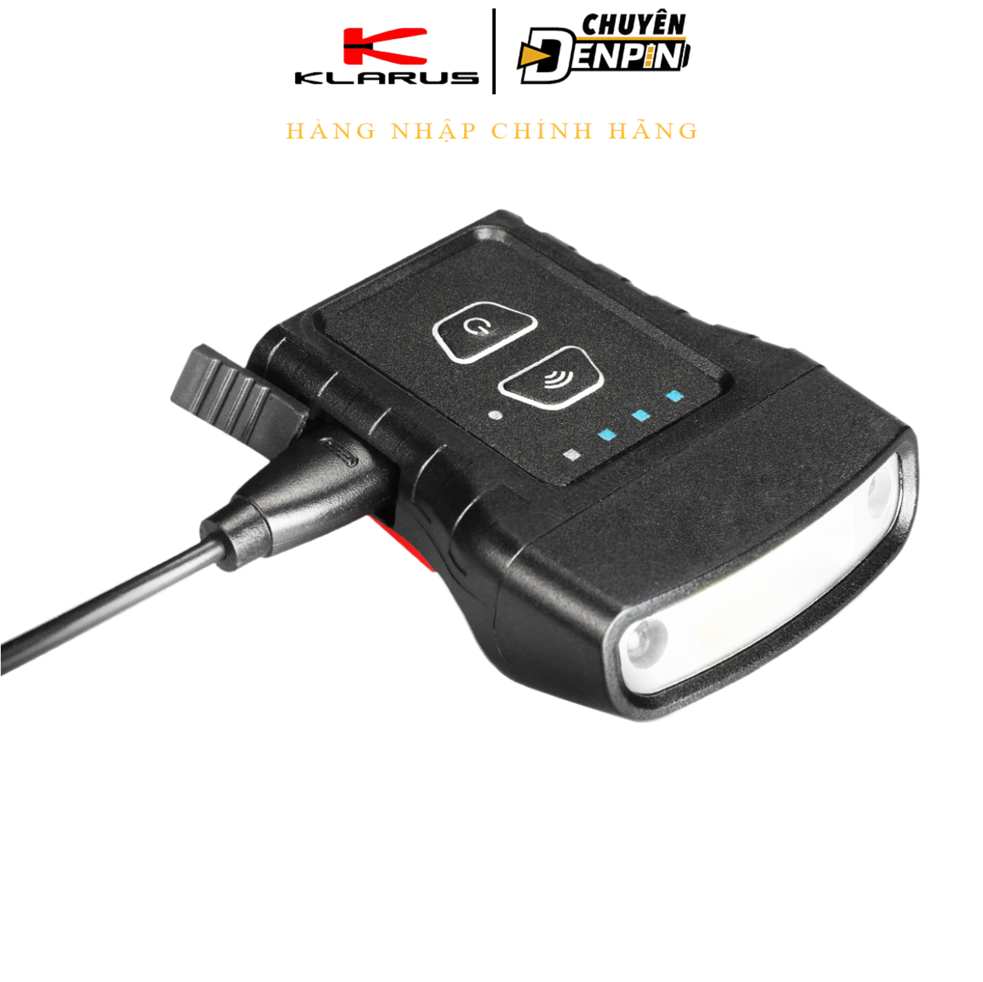 Đèn pin đội đầu, cài nón Klarus HC3