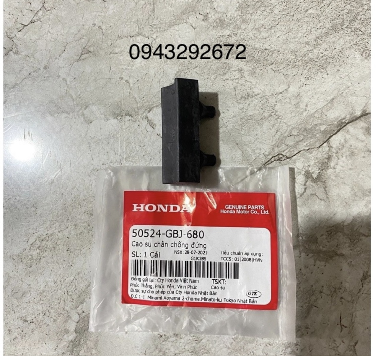 Cao Su Chân Chống Đứng Dream, Wave Honda ( 50524GBJ680 )
