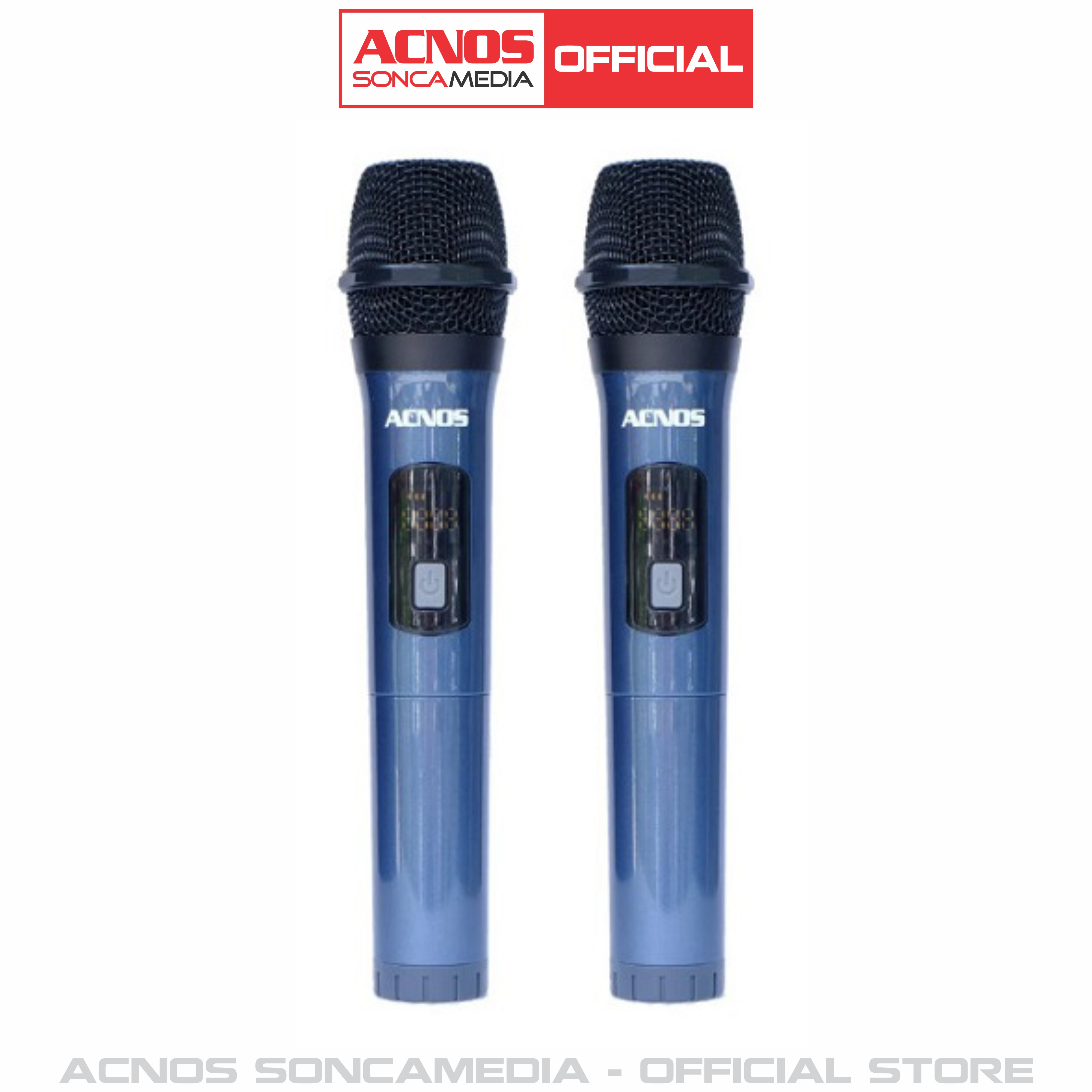 Micro không dây UHF ACNOS KP02 cao cấp - Bảo hành 6 tháng (Micro rời - 1 cặp)