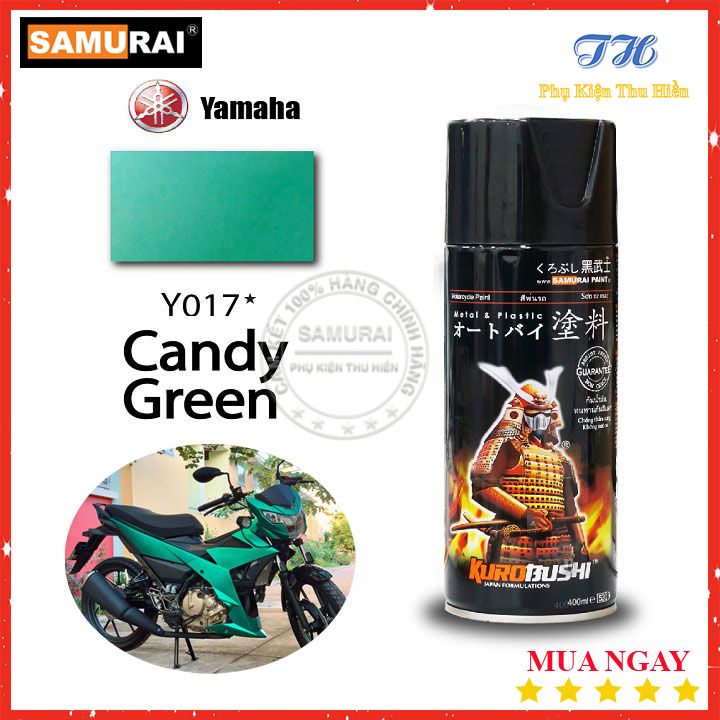 [HCM]Sơn Xịt Samurai Màu Xanh Kẹo - Mã Y017