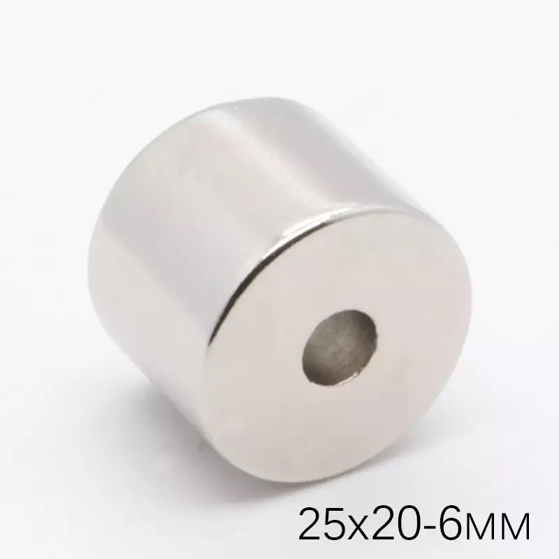 Nam châm viên 25x20mm lỗ 6mm