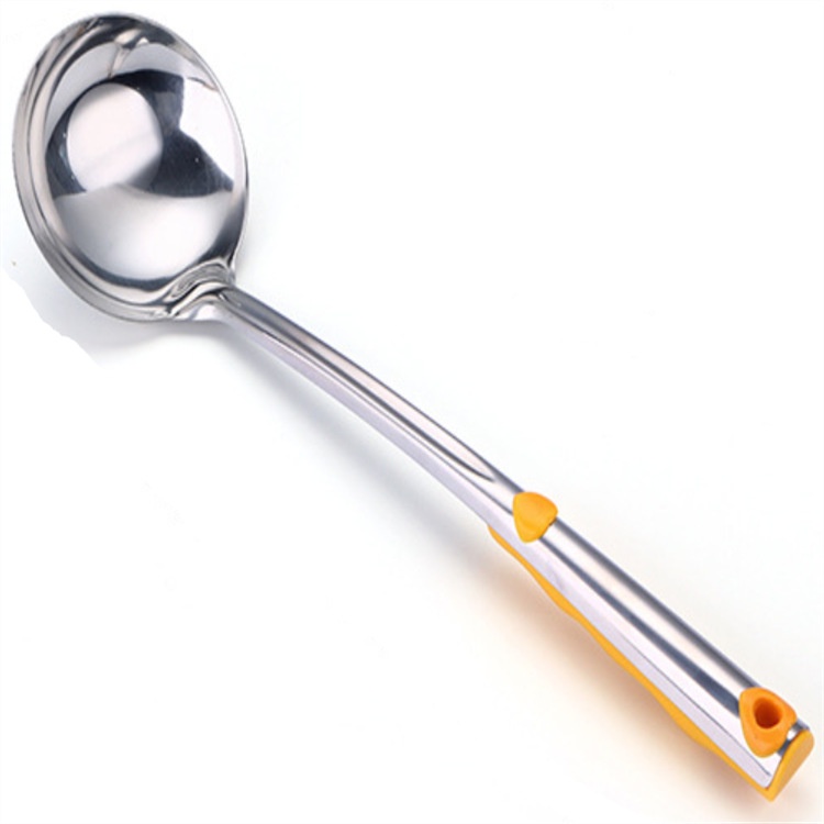 Môi, Muôi, Vá Múc Canh Inox, Cán Giả Gỗ