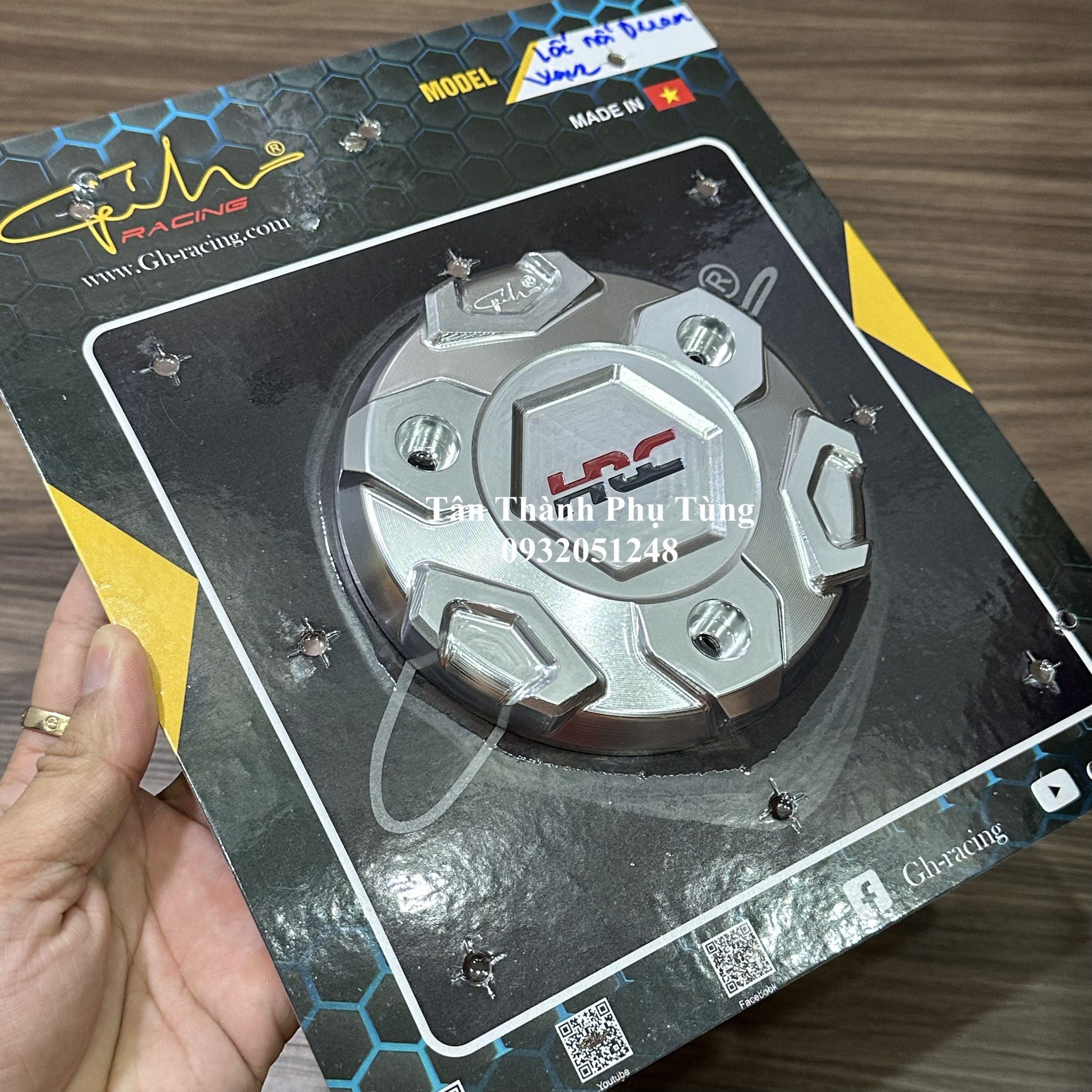 Nắp nồi nhôm CNC GH Racing: Wave, Dream, Future