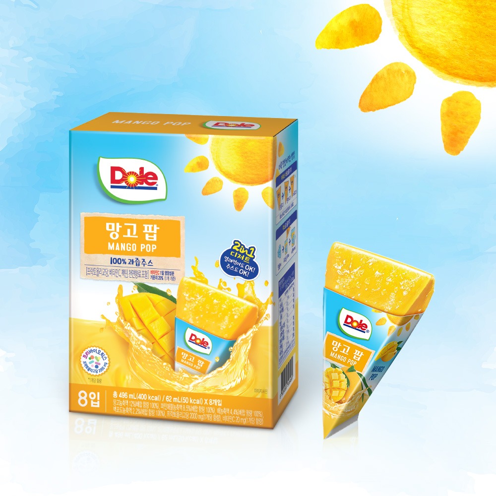 Nước Kem Tuyết Xoài Ép Dole (62ml) (lẻ 1 túi)