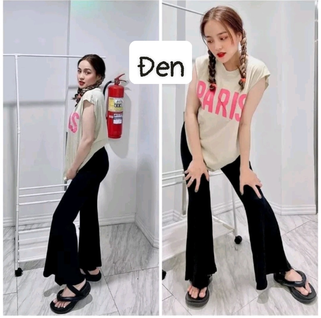 Quần legging nữ ống loe thun thái Rainbow (cotton hoặc Rayon) FREESIZE