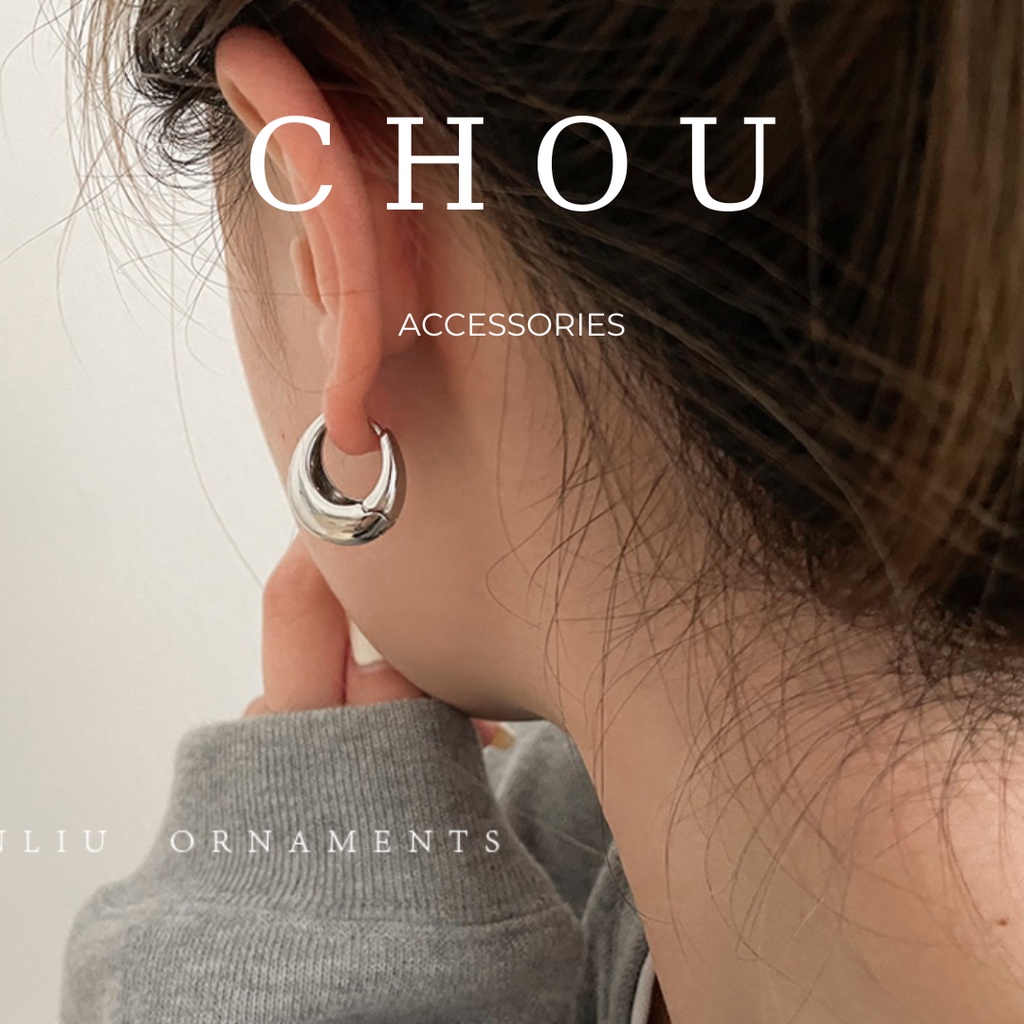 Bông Tai, Khuyên Tai Basic Oval | CHOU ACCESSORIES |