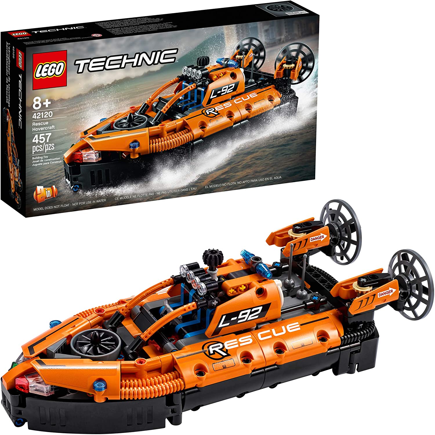 Đồ chơi LEGO TECHNIC - Ca nô Đệm Khí Cứu Hộ - 42120