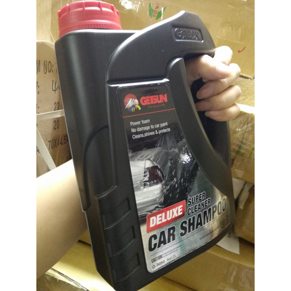 Nước rửa xe máy ô tô super cleaner 2.0L GetSun (car shampoo) (Nhập khẩu và phân phối bởi Hando)