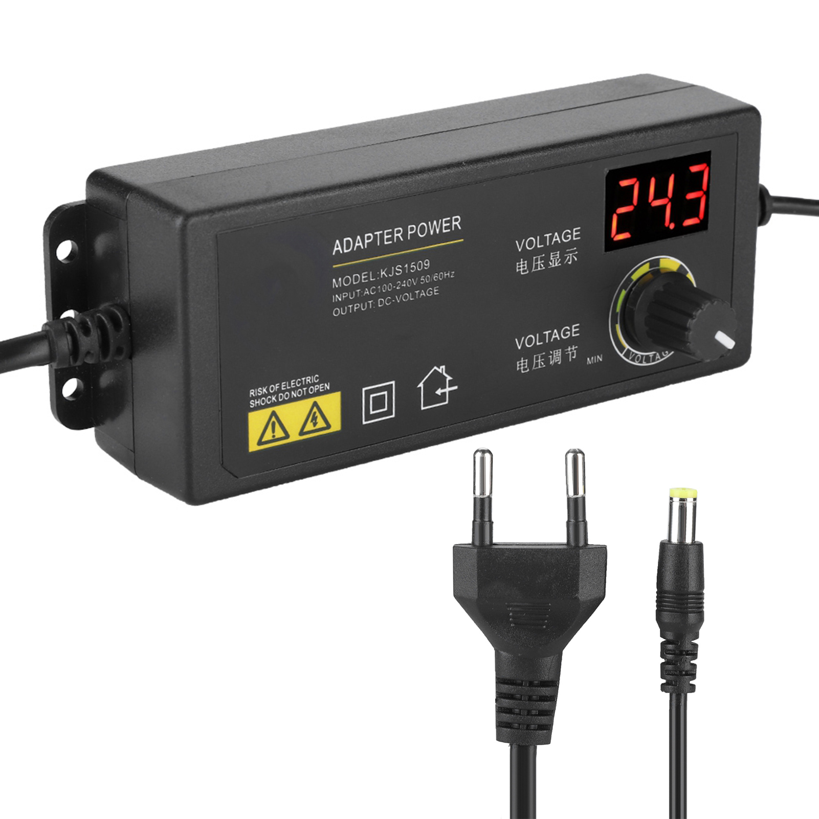 Bộ Đổi Nguồn Điều Chỉnh Phạm Vi Rộng 3-36V Bộ Chuyển Đổi AC DC 60W 1.7A Chống Nhiễu