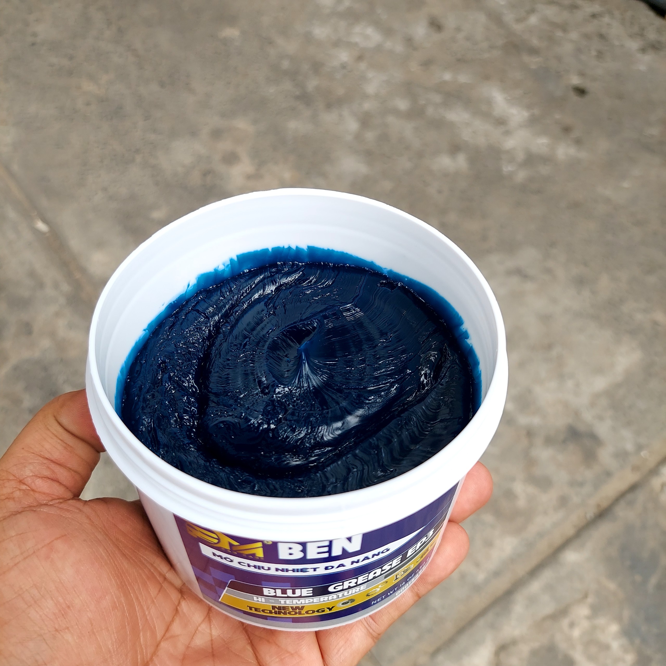 [Mỡ bò chịu nhiệt xanh] BEN BLUE GREASE EP3 450GR CHỊU NHIỆT 260 ĐỘ