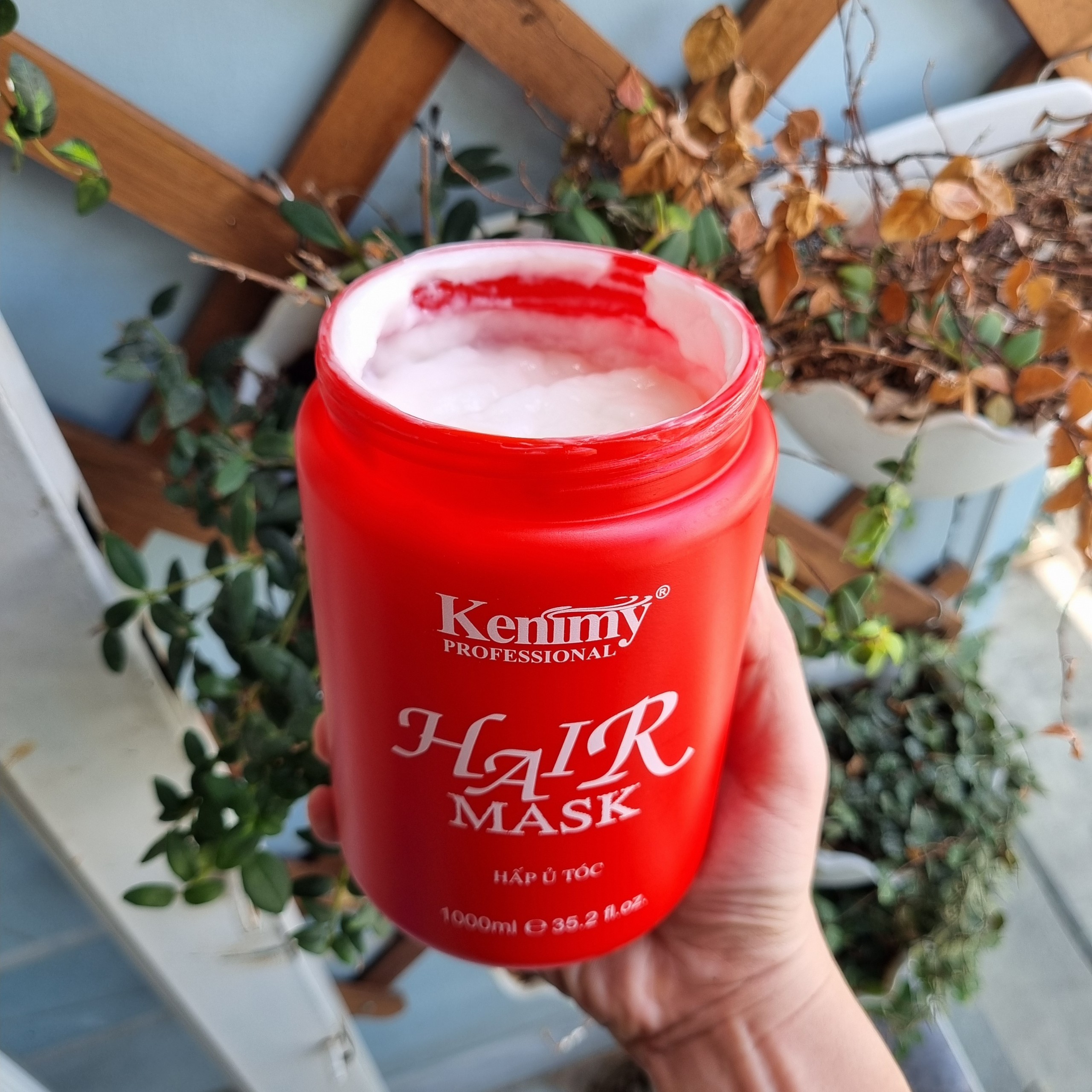 Kem ủ tóc ( Hấp dầu ) Kenimy Hair MASK đỏ - 1000ml