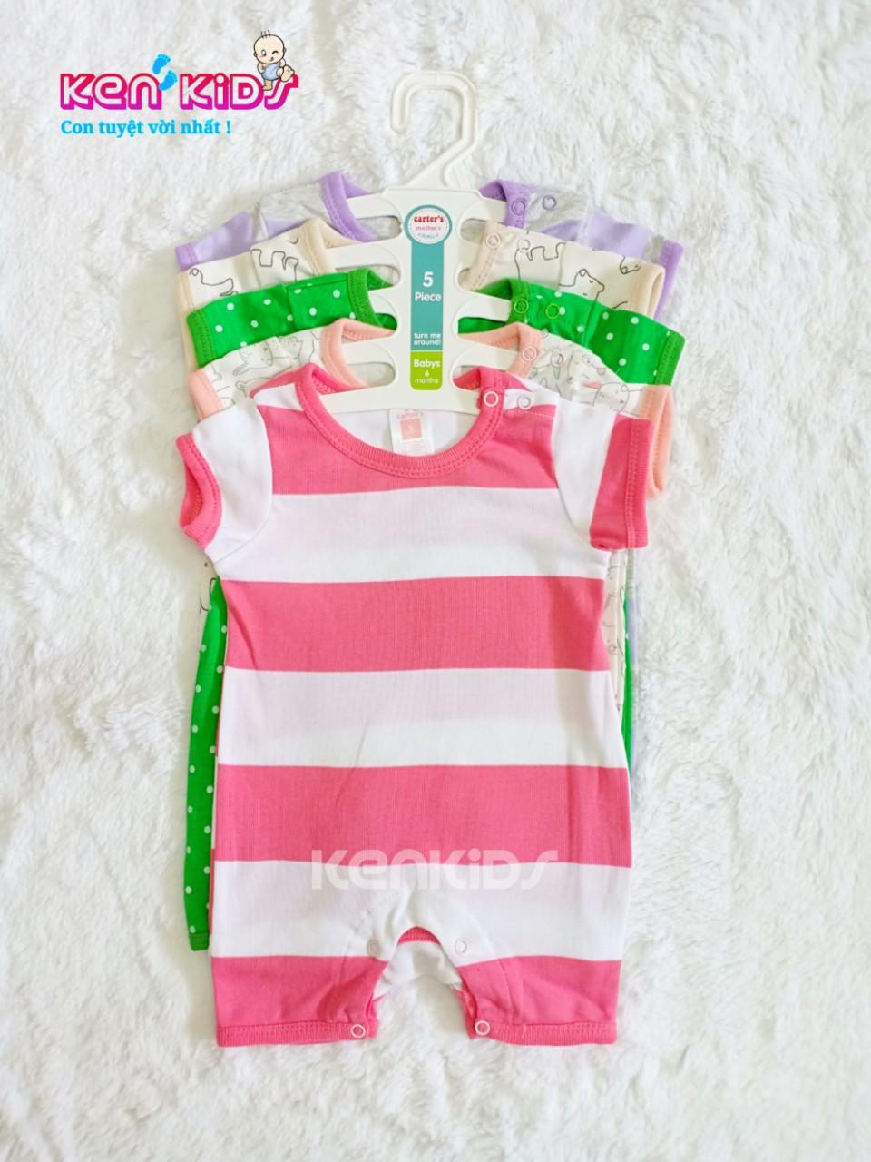 COMBO 5 Body đùi Carter's Thái Lan cho bé gái (3m - 18m) - 5 bộ