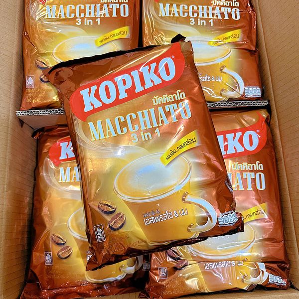 Cà Phê Sữa Kopiko Macchiato 3in1 Thái Lan 400g ( 20 gói *20gr )