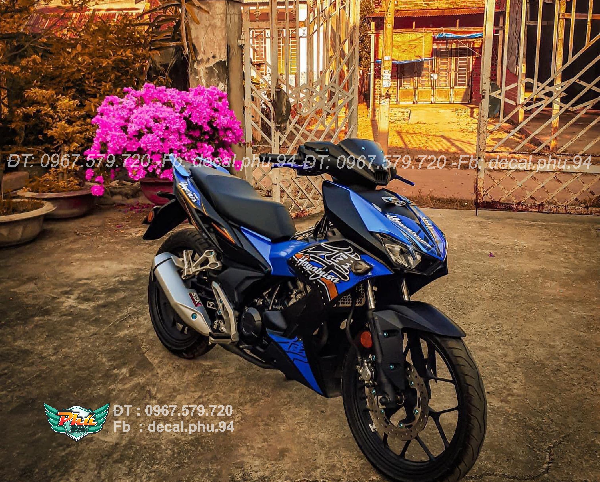 Tem rời Winner X Xanh đen Hayabusa