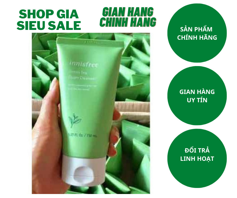 [HCM]Sữa Rửa Mặt Innisfre Trà Xanh 150ml