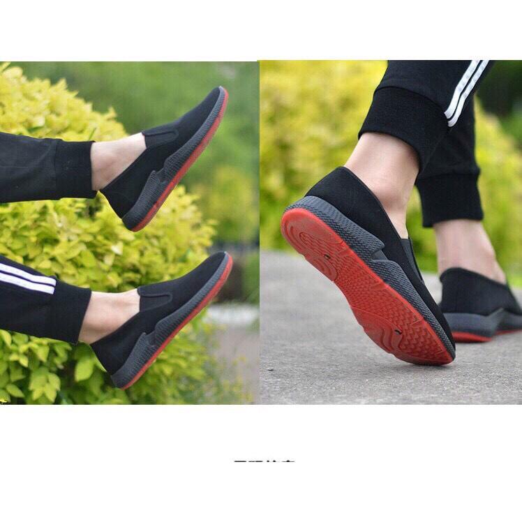 Giày lười nam GTT10 - Siêu êm - Vải thoáng