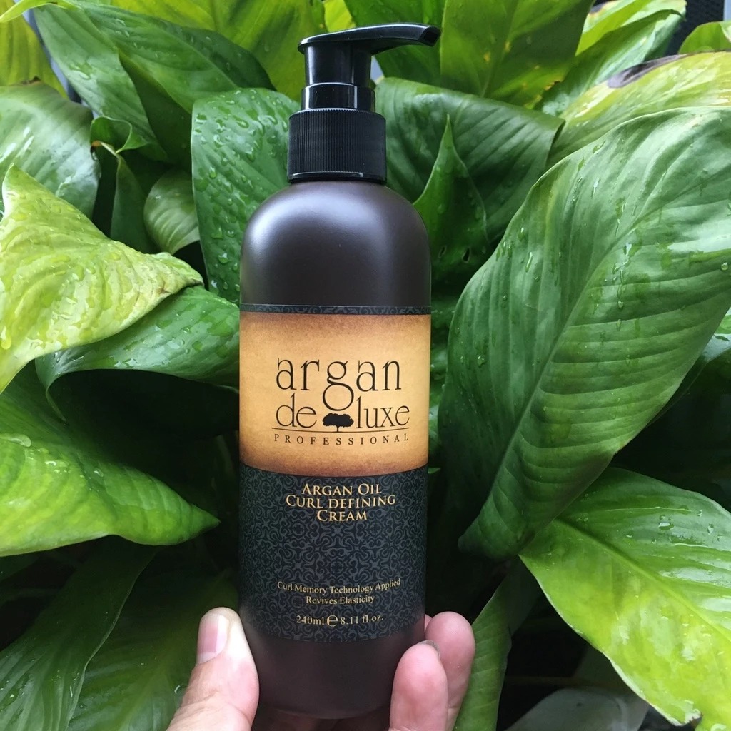 Kem tạo kiểu tóc uốn xoăn Argan Deluxe Curl Defining Cream 240ml