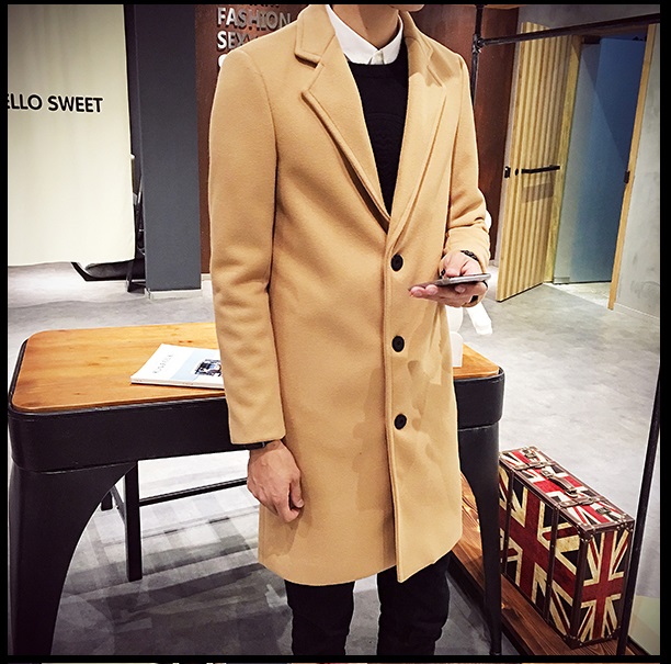 Áo dạ dáng dài nam - Áo khoác dạ dáng dài nam