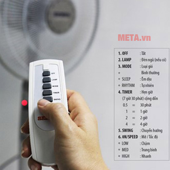 QUẠT ĐỨNG SENKO DR 1608 CÓ REMOTE CỰC MÁT