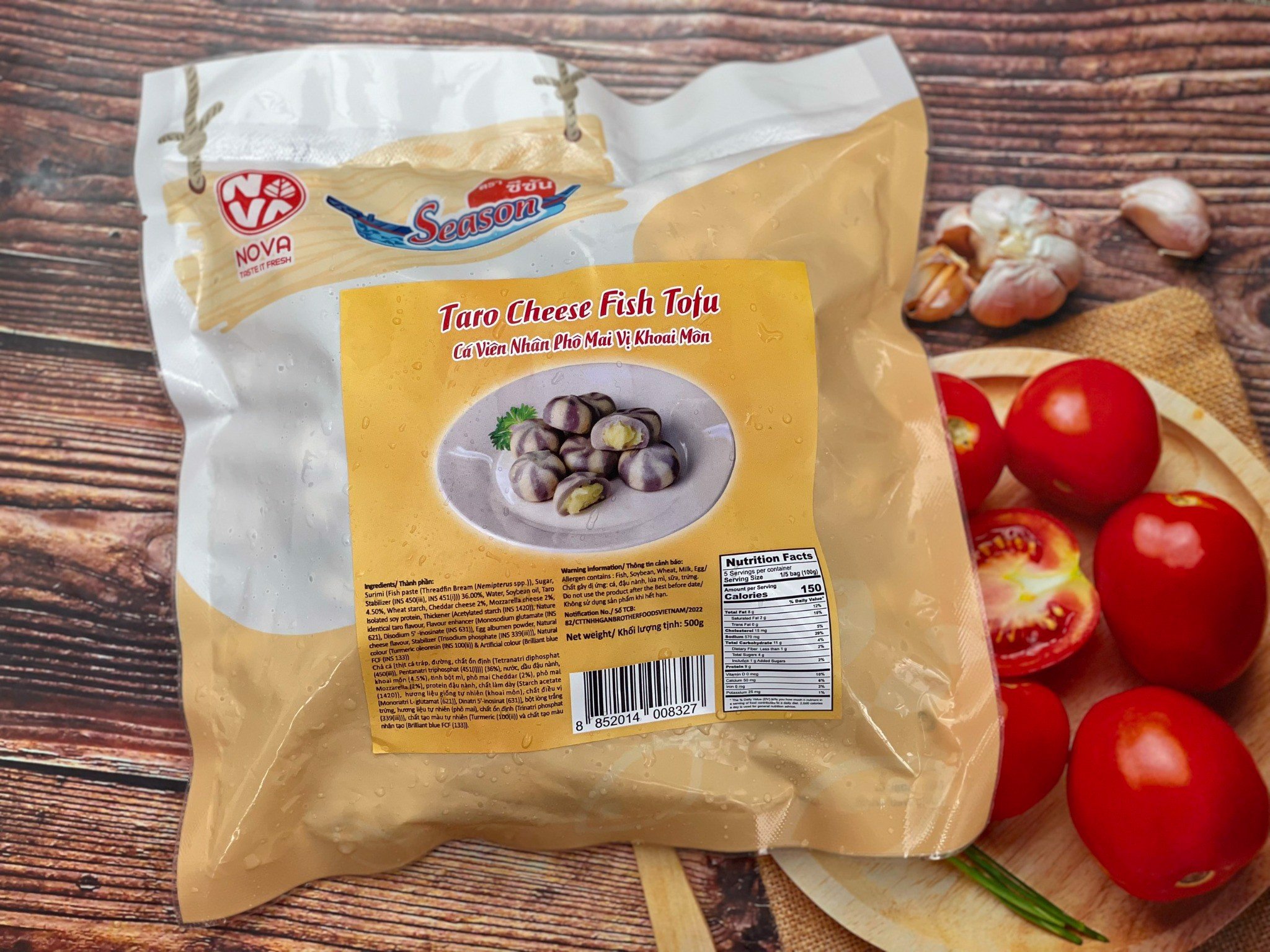 [Chỉ Giao HCM] Cá Viên Nhân Phô Mai Vị Khoai Môn (Gói)