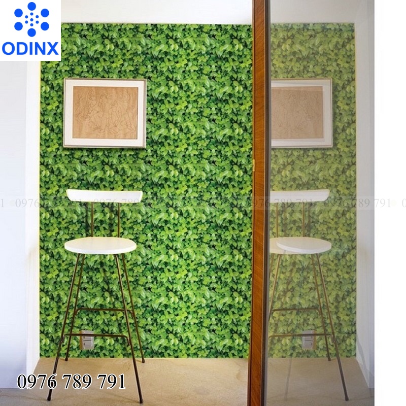 CUỘN 10M GIẤY DÁN TƯỜNG (decal cuộn) MÃ THẢM LÁ 3D