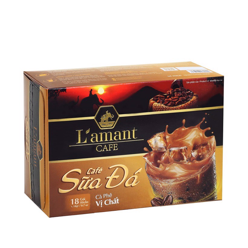 Cà phê hòa tan sữa đá vị chất - L'amant Café "Sua da vi chat" instant coffee