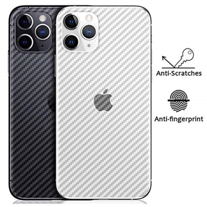 Miếng Dán Mặt Lưng Chống Trầy iPhone 11 Pro Max, 11, 11 Pro Vân Carbon