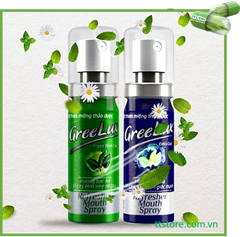 [HCM]Xịt Thơm Miệng Thảo Dược GREELUX [Chai 12ml] Extra Cool / Fresh Mint Cool [Grelux greenlux greelus]