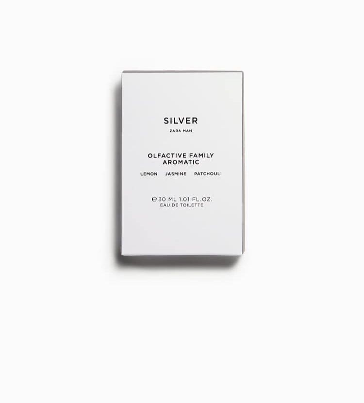 Zara Man Silver 30ml Fullbox