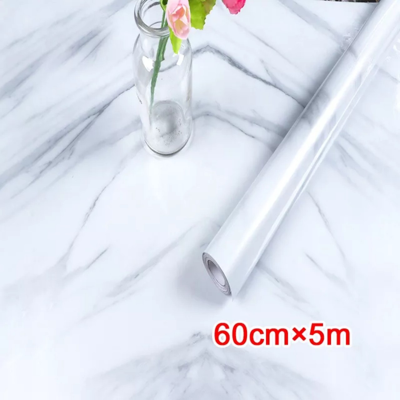Decal dán tường dán bếp vân đá hoa văn (60cm×5m/cuộn)
