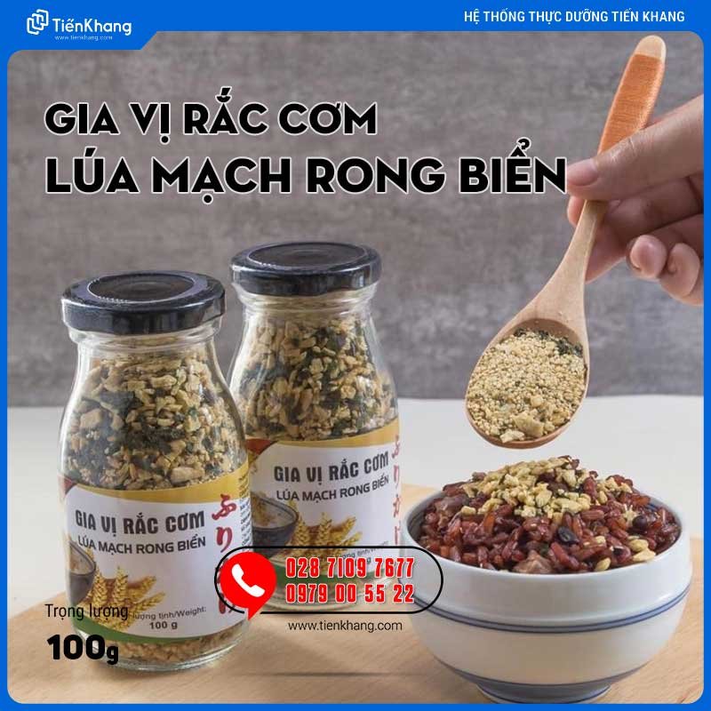 Gia Vị Rắc Cơm - Hũ (100gram) - Lúa mạch rong biển
