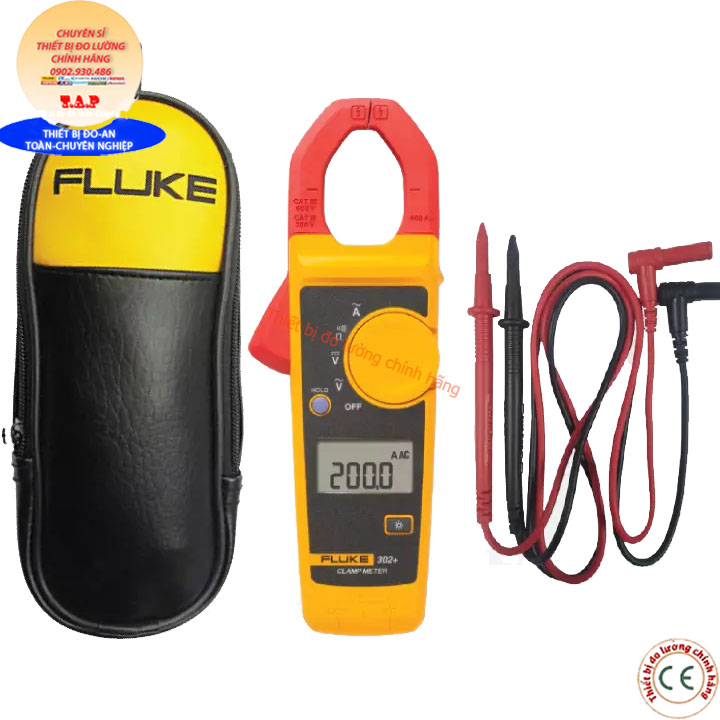 Ampe kìm Fluke 302+ dây đo Đài Loan