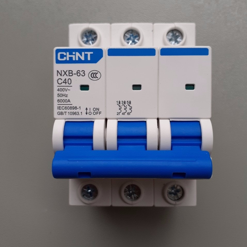 Aptomat Chint MCB 3 pha 20A, 25A, 32A, 40A, 63A