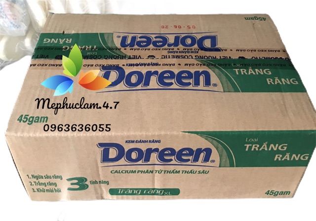Kem đánh răng Doreen 120 hộp (45gr/1 hộp)