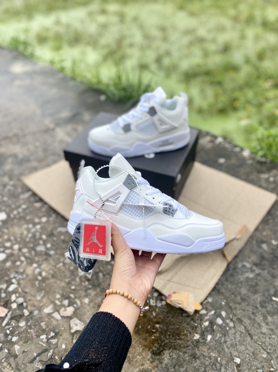 (FREESHIP+ QUÀ TẶNG)Giày Sneaker  JD4 FULL TRẮNG  [FREESHIP+ẢNH THẬT]  [Full Box] D&P HÀNG SIÊU CẤP