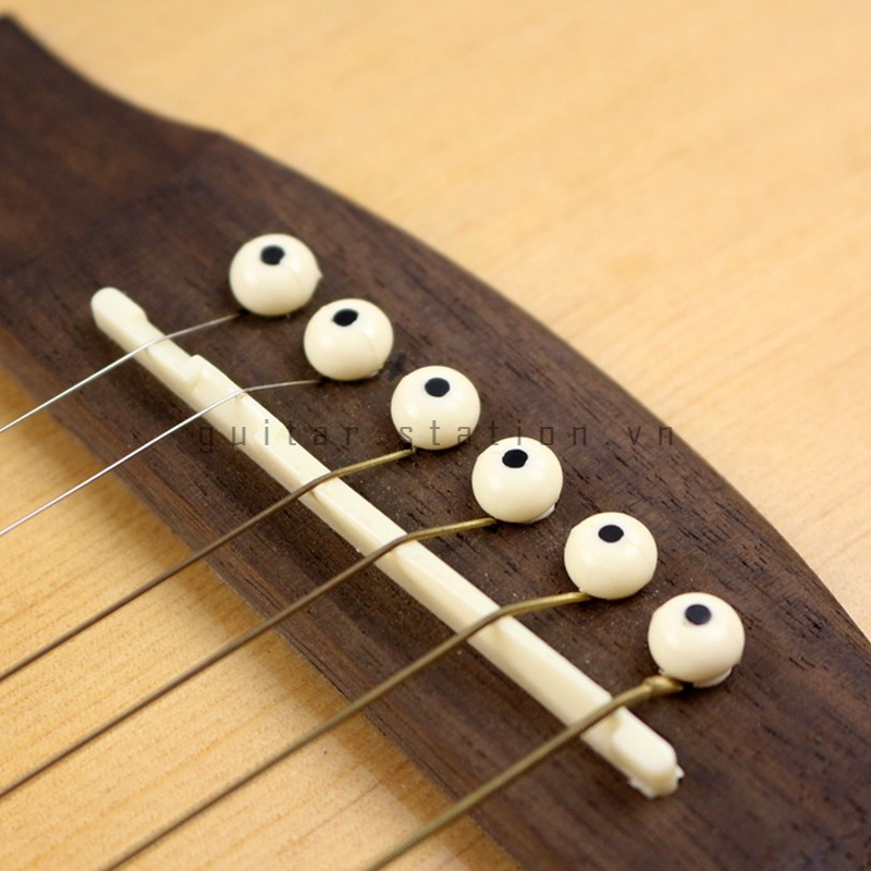 Chốt đàn guitar Aucostic (trắng)