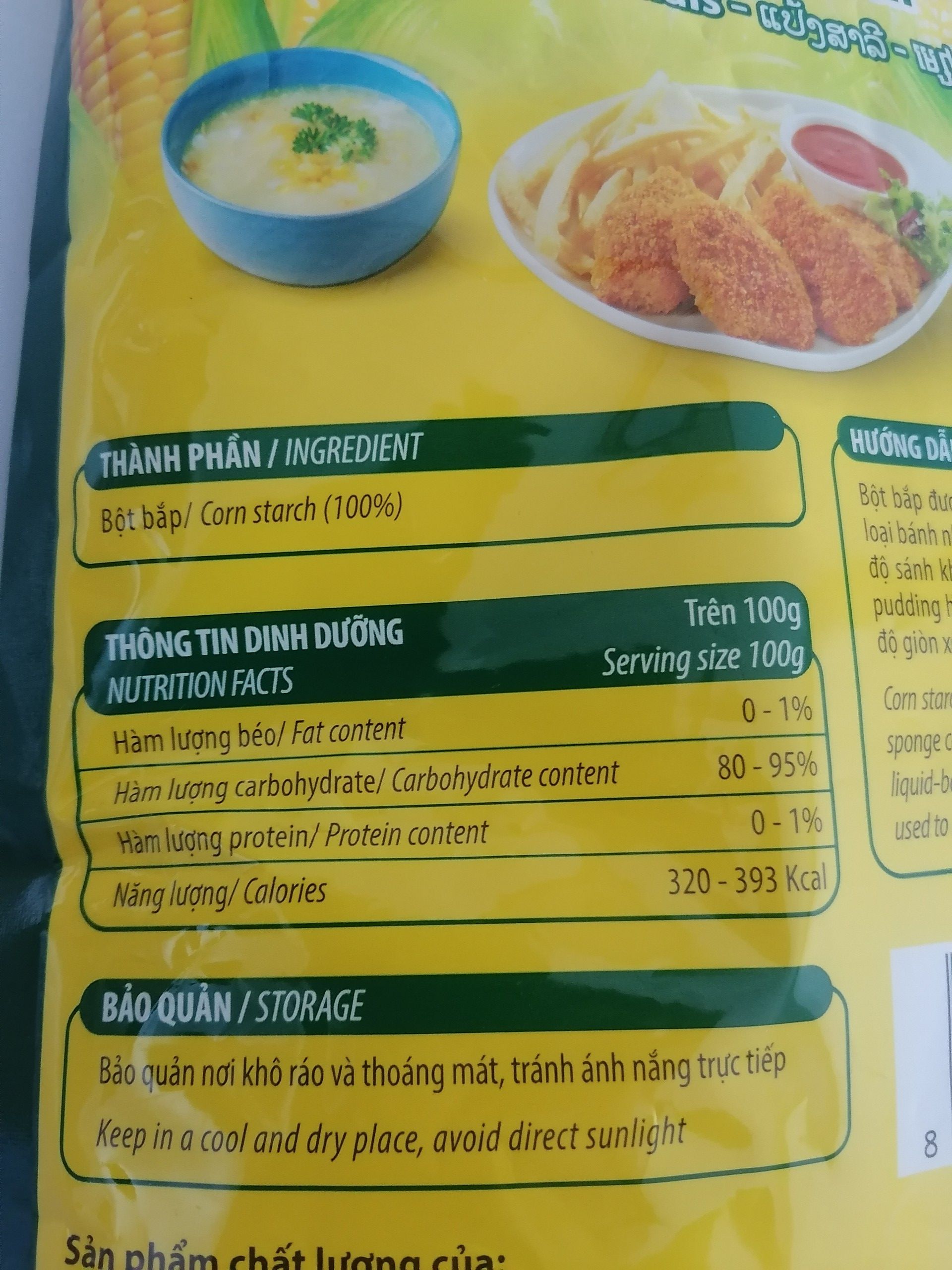 [Gói lớn - 1 Kg] BỘT BẮP [VN] MEIZAN Corn Starch (bph-hk)