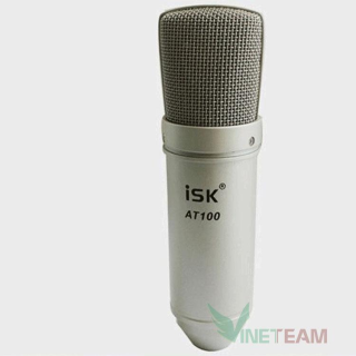 Micro Thu Âm ISK AT 100 ( Mic Hoa Vinh Hát) Hát Livestream AT-100 Mic hát karaoke mic không dây thumbnail
