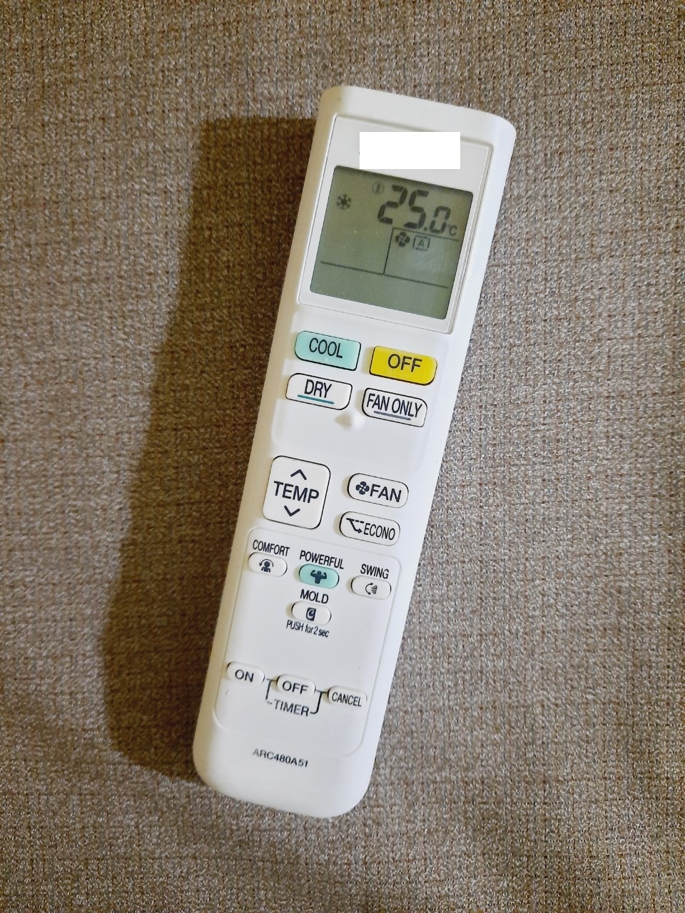 Remote máy lạnh dòng ftkq & ftkc series dai_kin inverter.