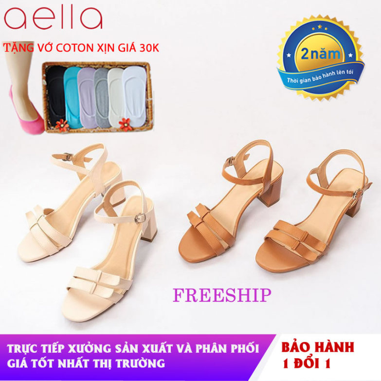 Giày cao gót nữ gót vuông 5cm AELLA AE201 - Dáng công sở - Giày cao gót đế vuông giá rẻ